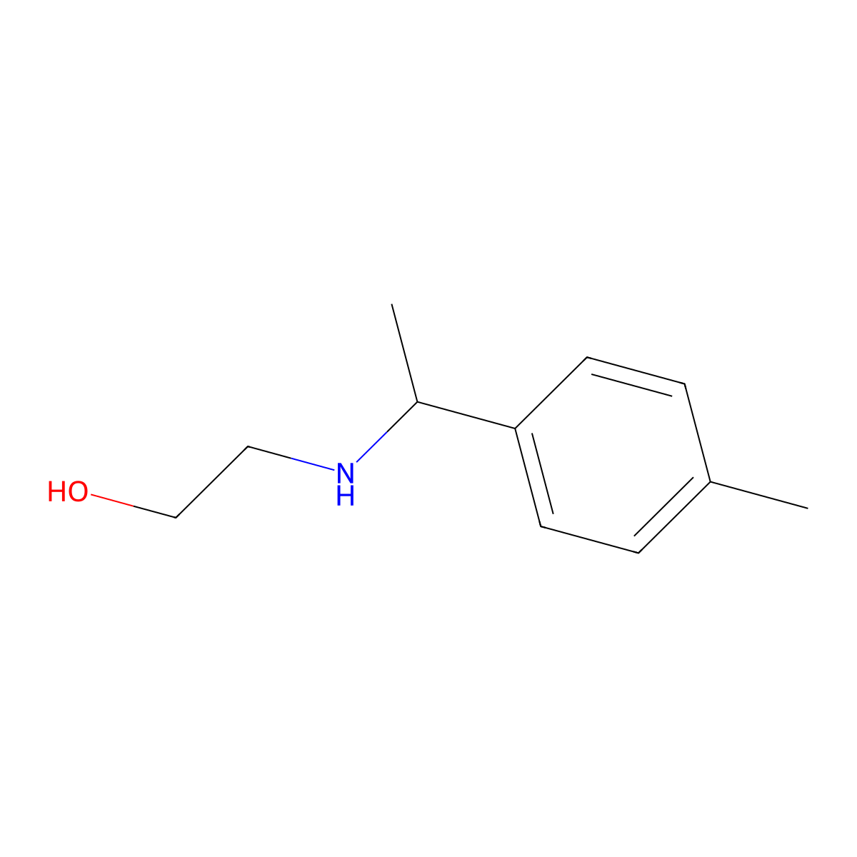 2-{[1-(4-Methylphenyl)ethyl]amino}ethan-1-ol molecular structure, CAS 157492-94-9