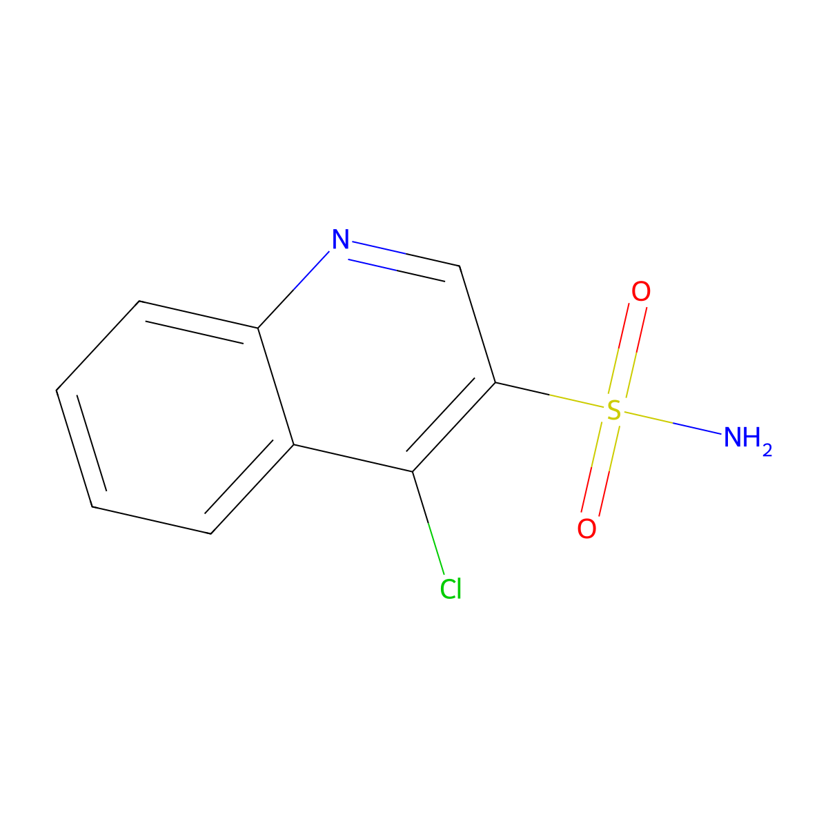 4-Chloroquinoline-3-sulfonamide molecular structure, CAS 157494-10-5