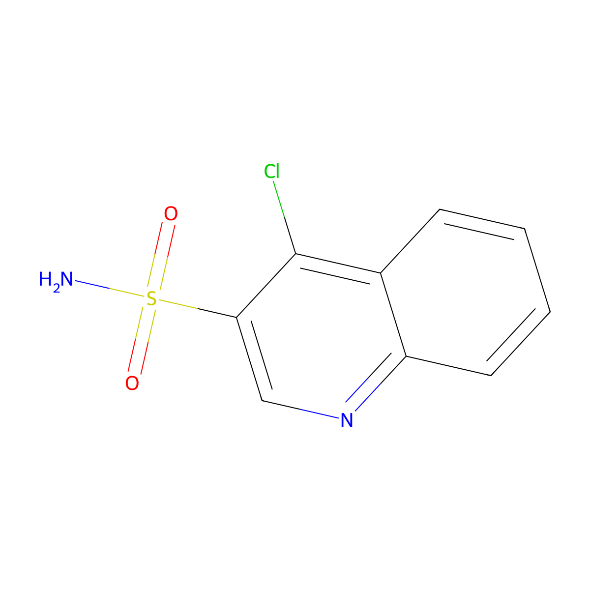 4-Chloroquinoline-3-sulfonamide molecular structure, CAS 157494-10-5