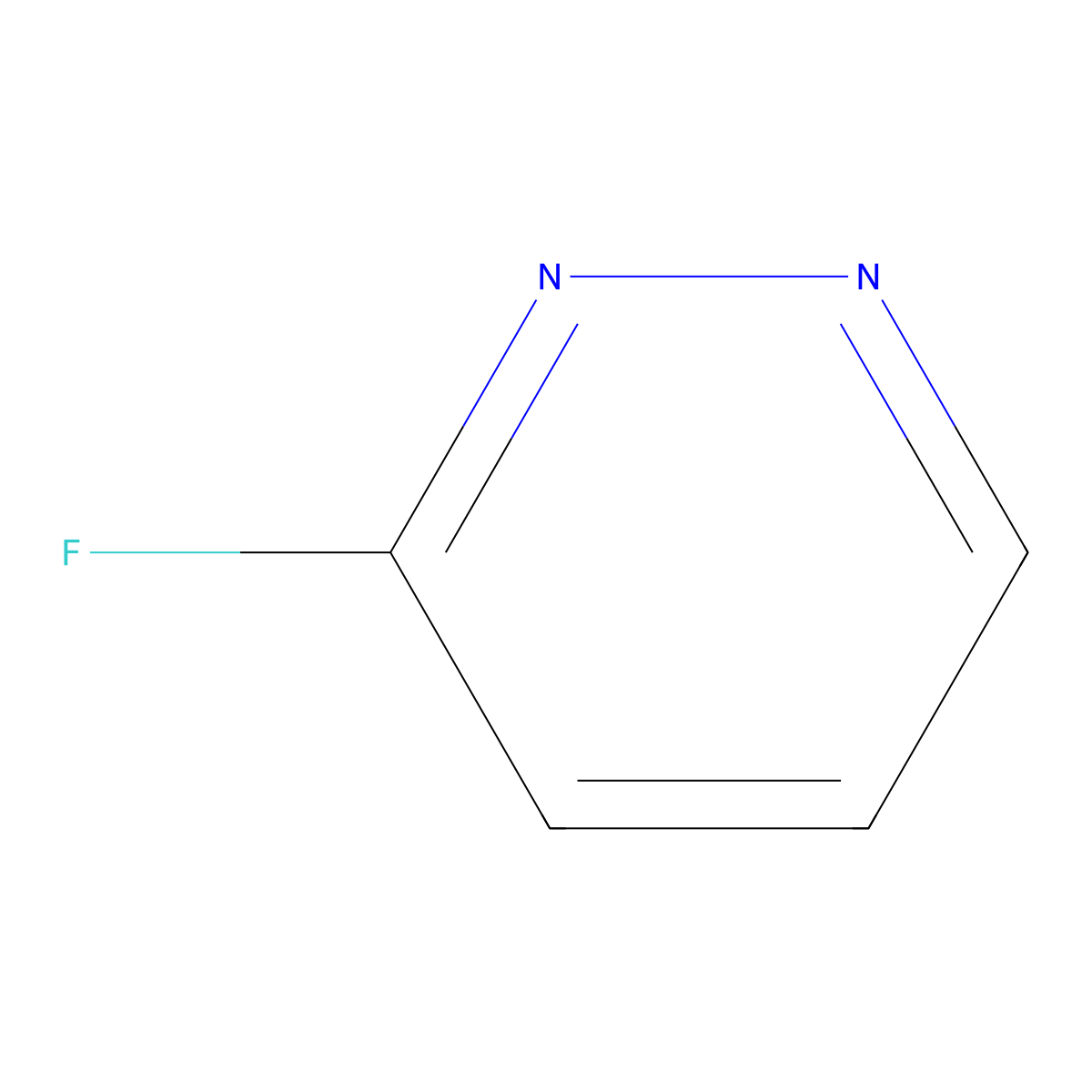 3-Fluoropyridazine molecular structure, CAS 157496-32-7