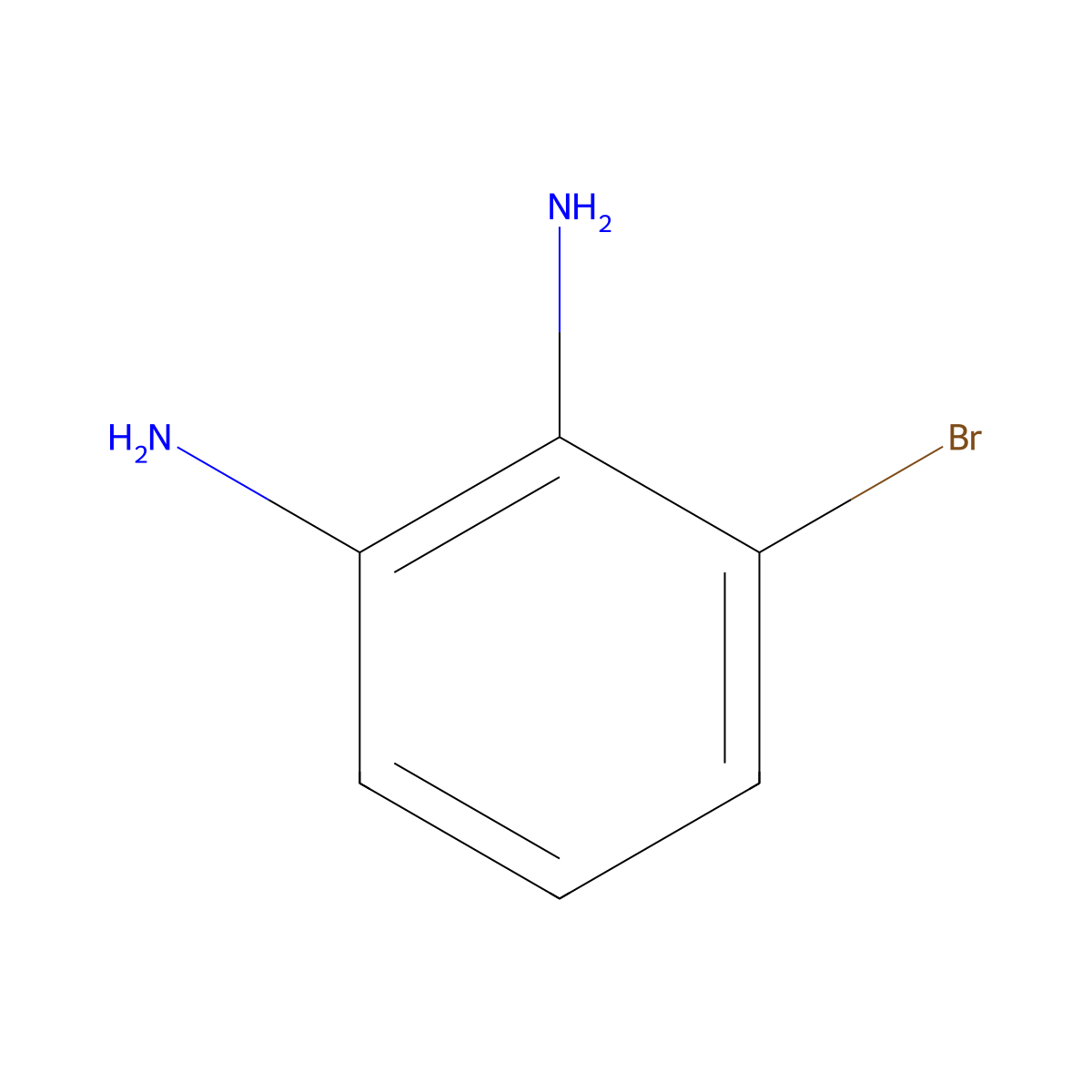 3-Bromobenzene-1,2-diamine molecular structure, CAS 1575-36-6