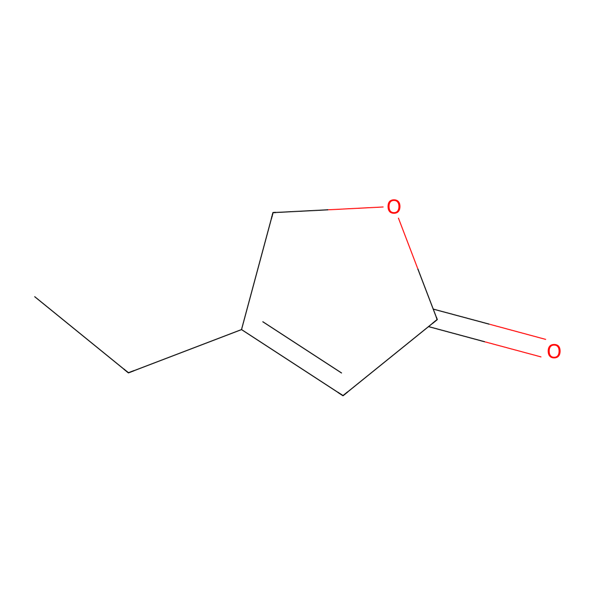 4-Ethyl-2(5H)-furanone molecular structure, CAS 1575-44-6