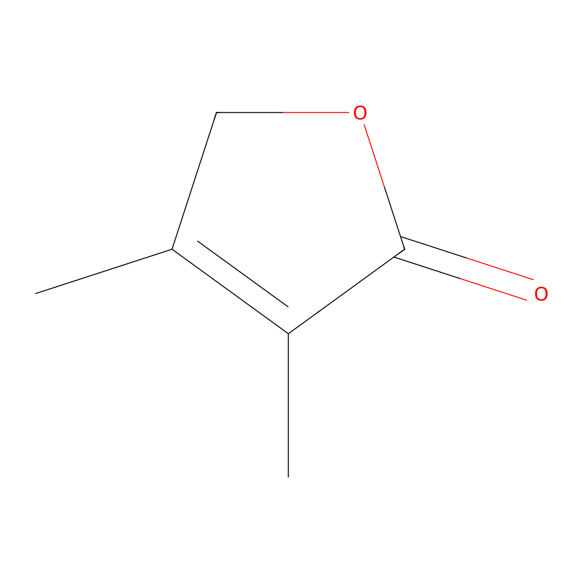 3,4-Dimethyl-2,5-dihydrofuran-2-one molecular structure, CAS 1575-46-8