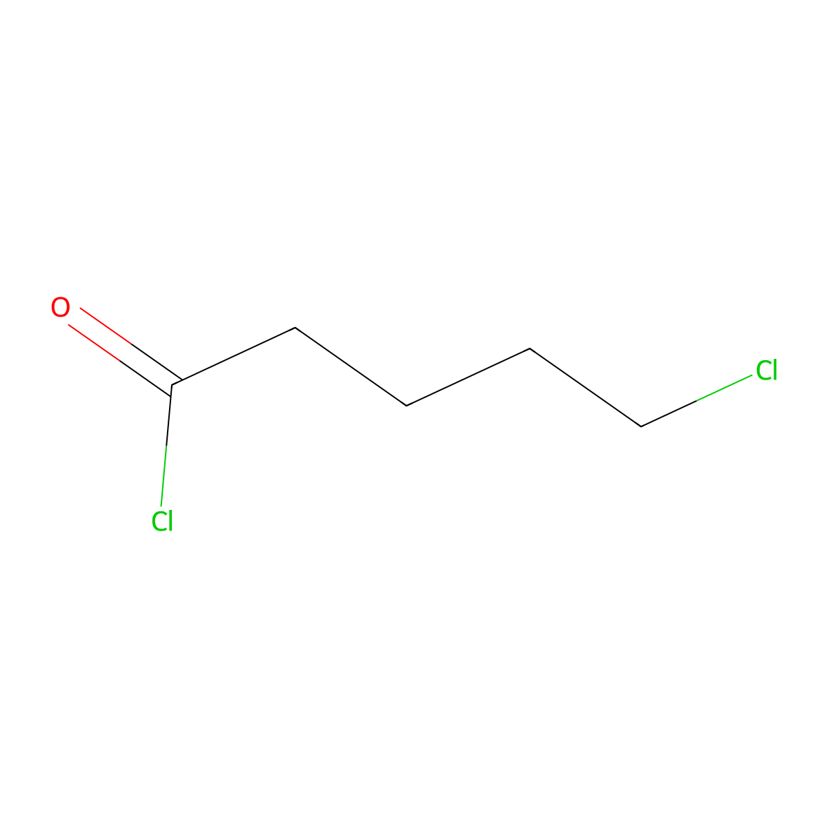 5-Chlorovaleryl chloride molecular structure, CAS 1575-61-7