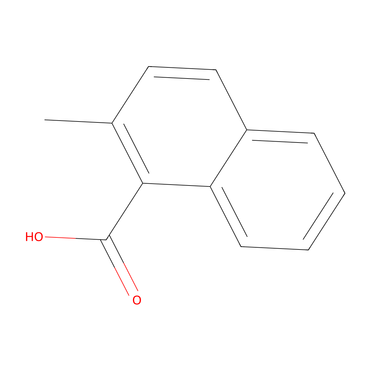 2-Methyl-1-naphthalenecarboxylic acid molecular structure, CAS 1575-96-8
