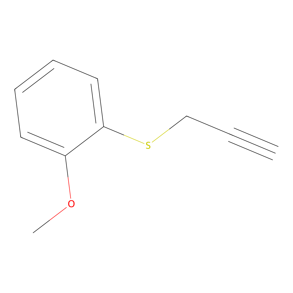 1-Methoxy-2-(prop-2-yn-1-ylsulfanyl)benzene molecular structure, CAS 157506-52-0