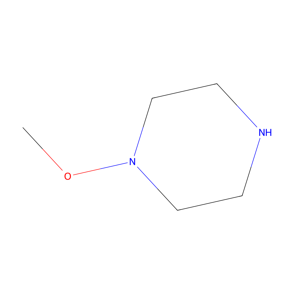 1-Methoxypiperazine molecular structure, CAS 157517-72-1