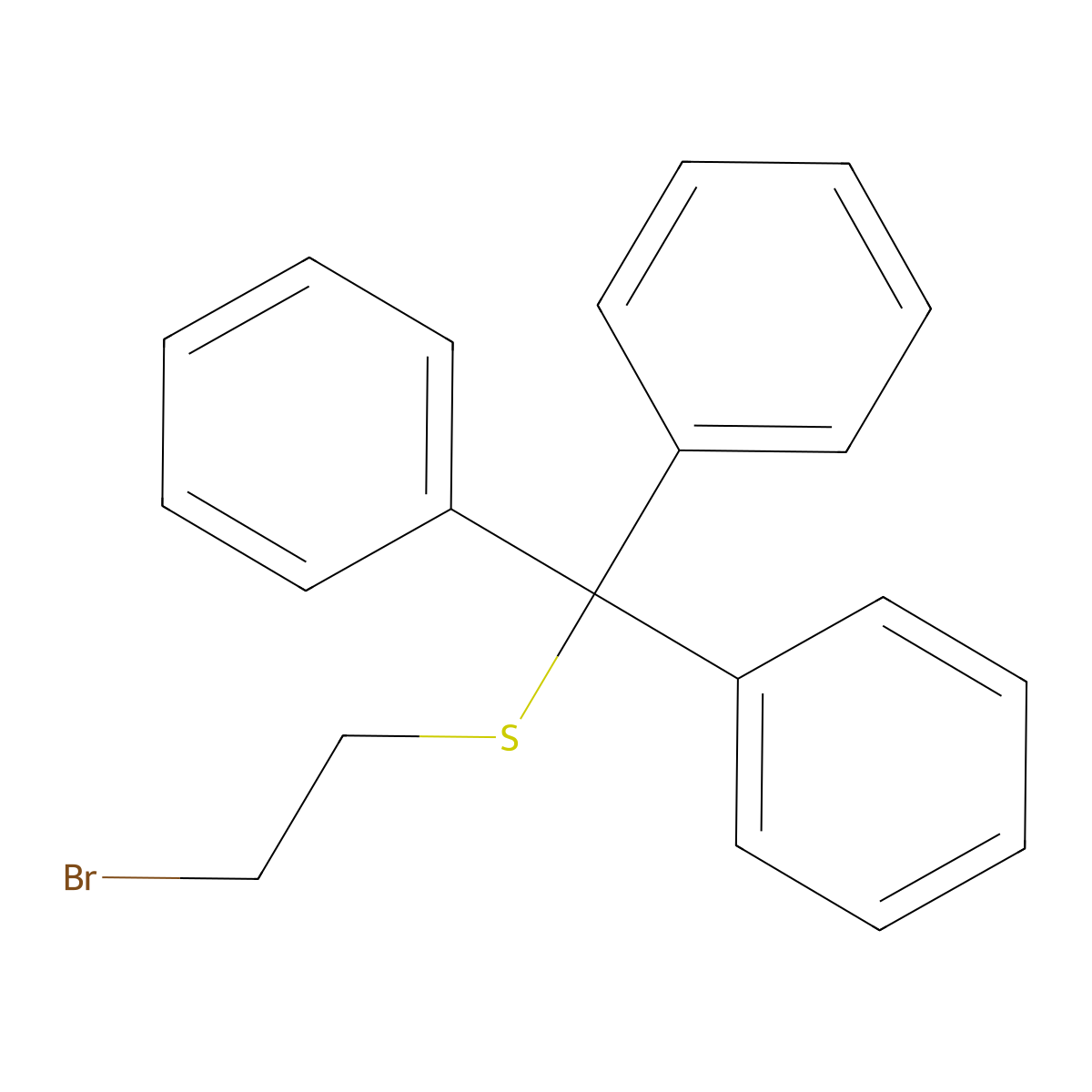 (2-Bromoethyl)(trityl)sulfane molecular structure, CAS 157522-54-8