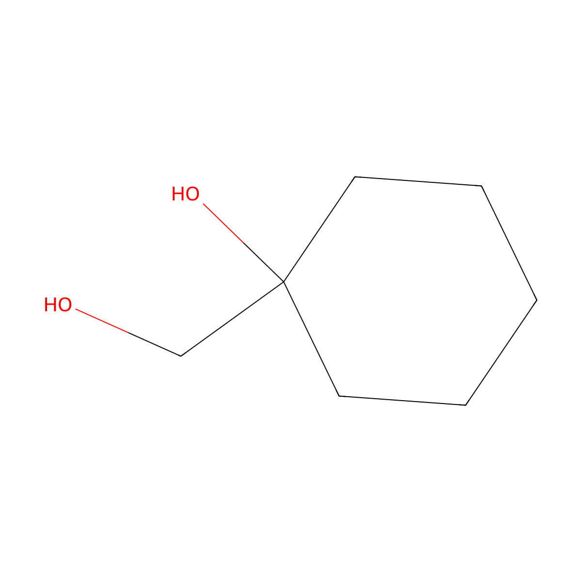 1-(Hydroxymethyl)cyclohexan-1-ol molecular structure, CAS 15753-47-6