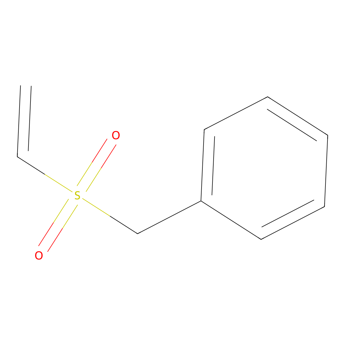 Ethenylsulfonylmethylbenzene molecular structure, CAS 15753-89-6