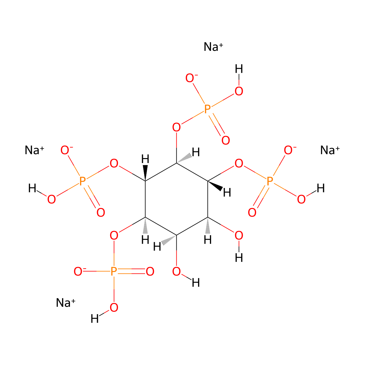1,4,5,6-IP4 sodium salt molecular structure, CAS 157542-47-7