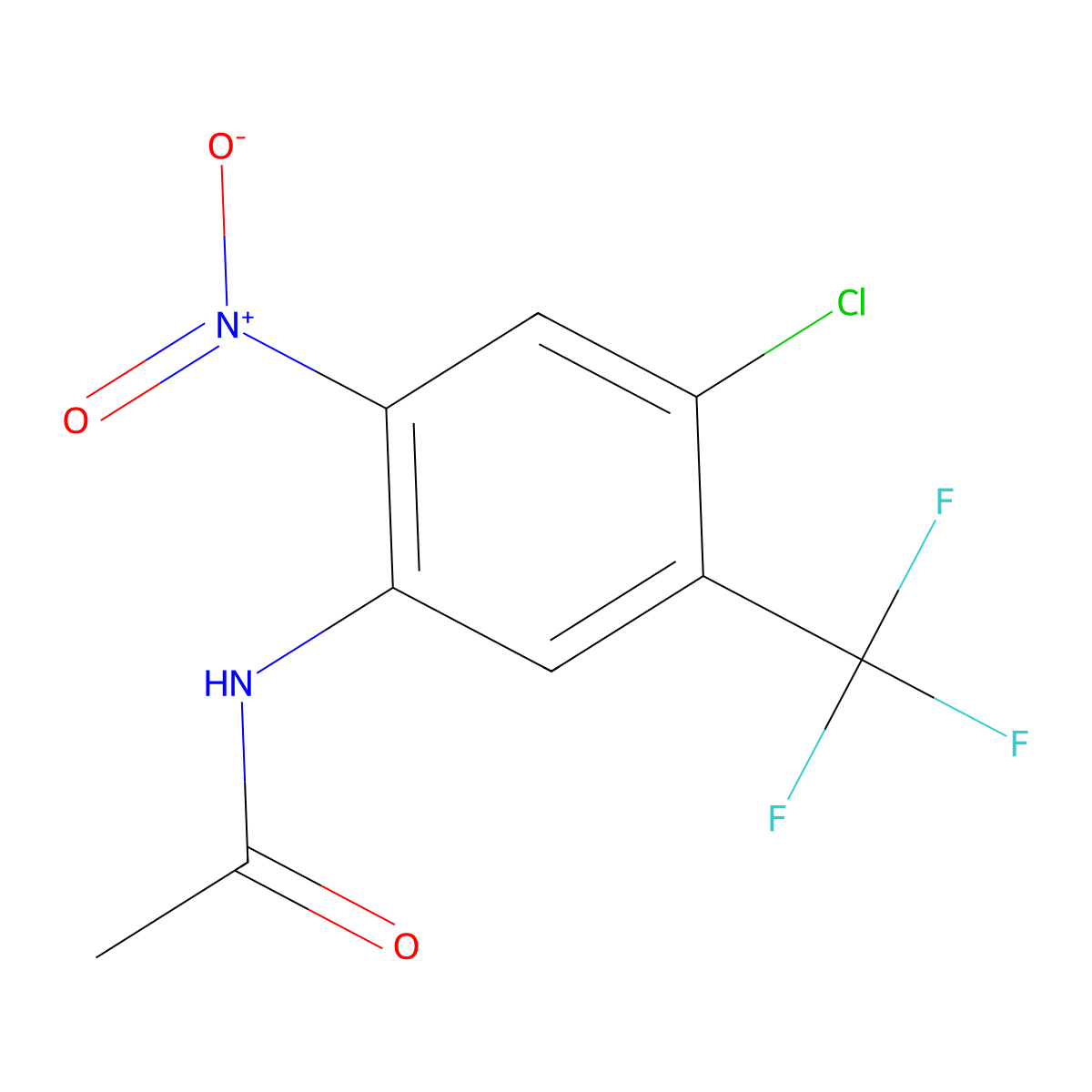 N-[4-Chloro-2-nitro-5-(trifluoromethyl)phenyl]acetamide molecular structure, CAS 157554-77-3