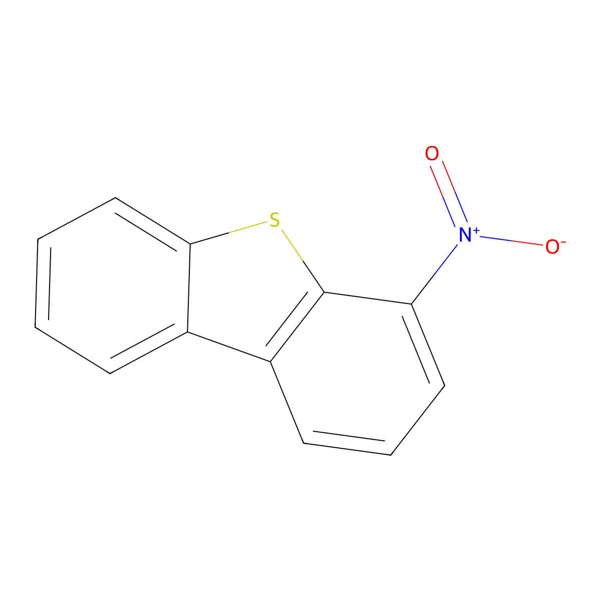 6-Nitro-8-thiatricyclo[7.4.0.0^{2,7}]trideca-1(9),2(7),3,5,10,12-hexaene molecular structure, CAS 157555-18-5