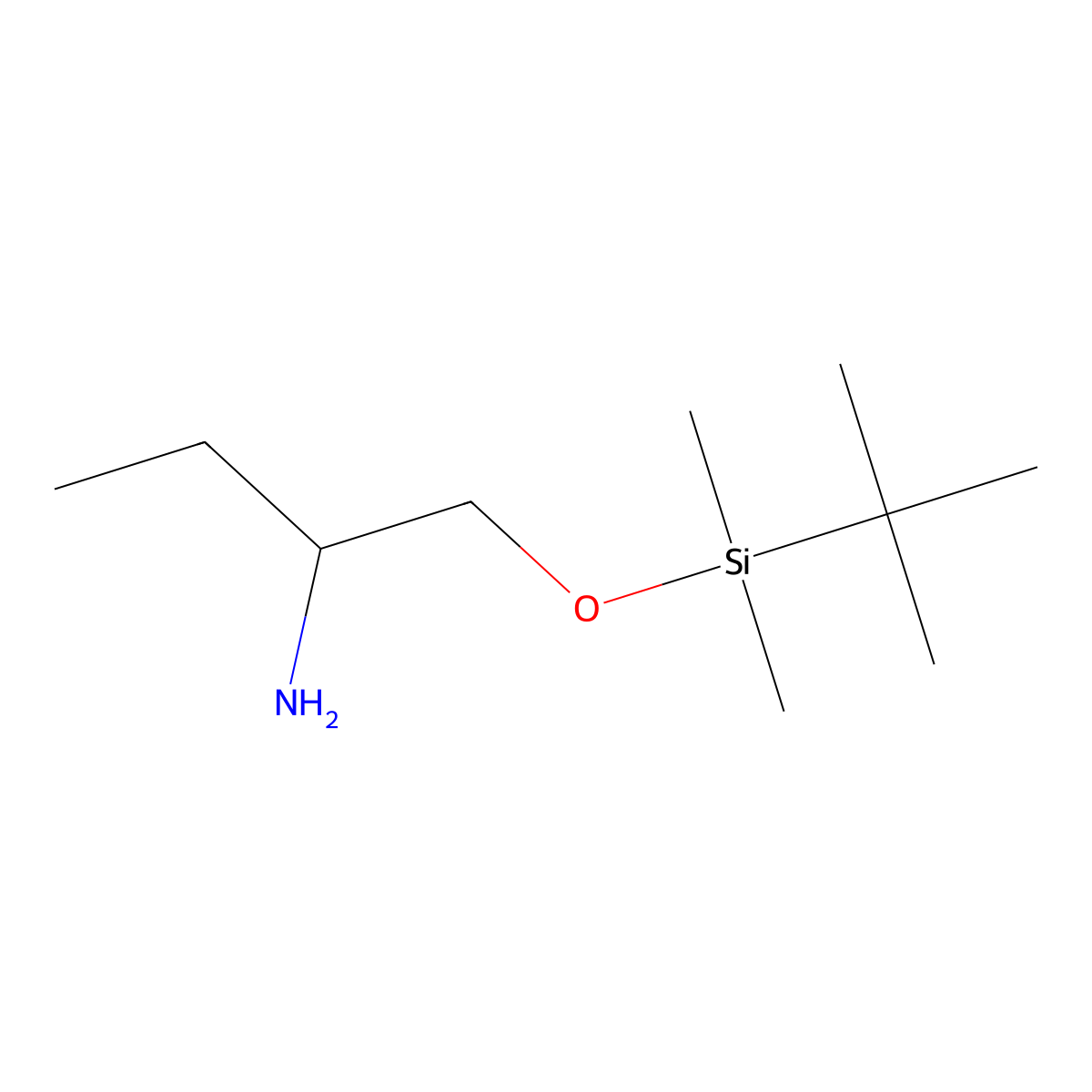 (S)-1-(tert-Butyldimethylsilyloxy)-2-butanamine molecular structure, CAS 157555-74-3
