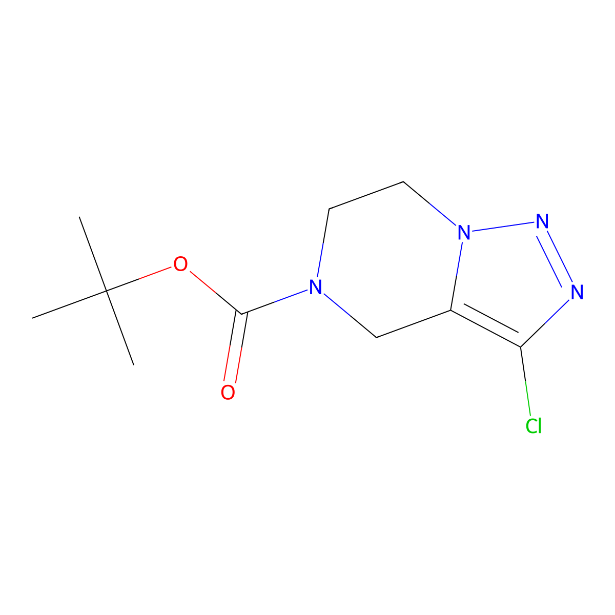 tert-Butyl 3-chloro-6,7-dihydro-[1,2,3]triazolo[1,5-a]pyrazine-5(4H)-carboxylate molecular structure, CAS 1575612-69-9