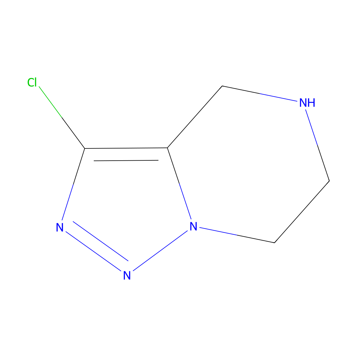 3-Chloro-4,5,6,7-tetrahydro-[1,2,3]triazolo[1,5-a]pyrazine molecular structure, CAS 1575612-77-9