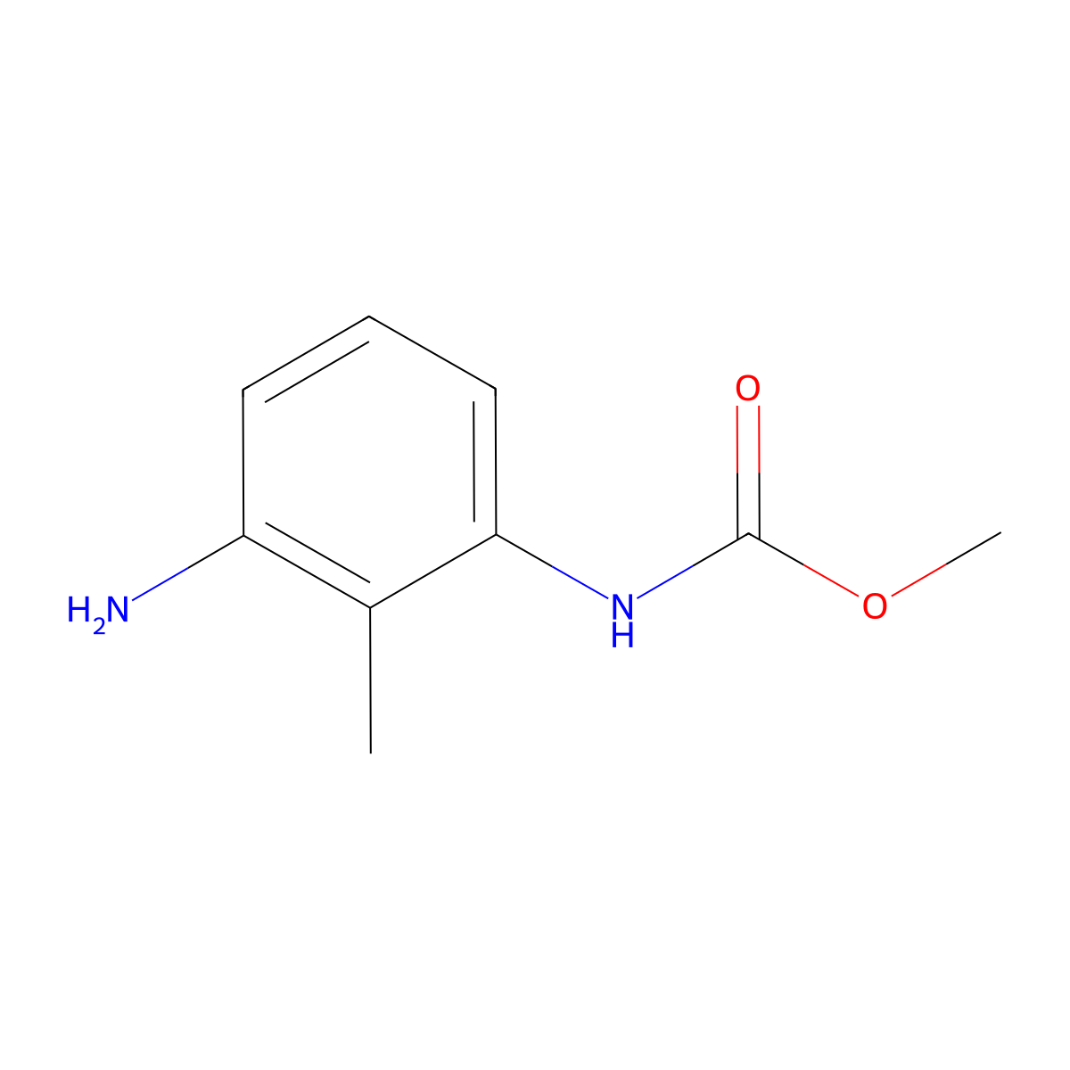 methyl N-(3-amino-2-methylphenyl)carbamate molecular structure, CAS 157563-54-7