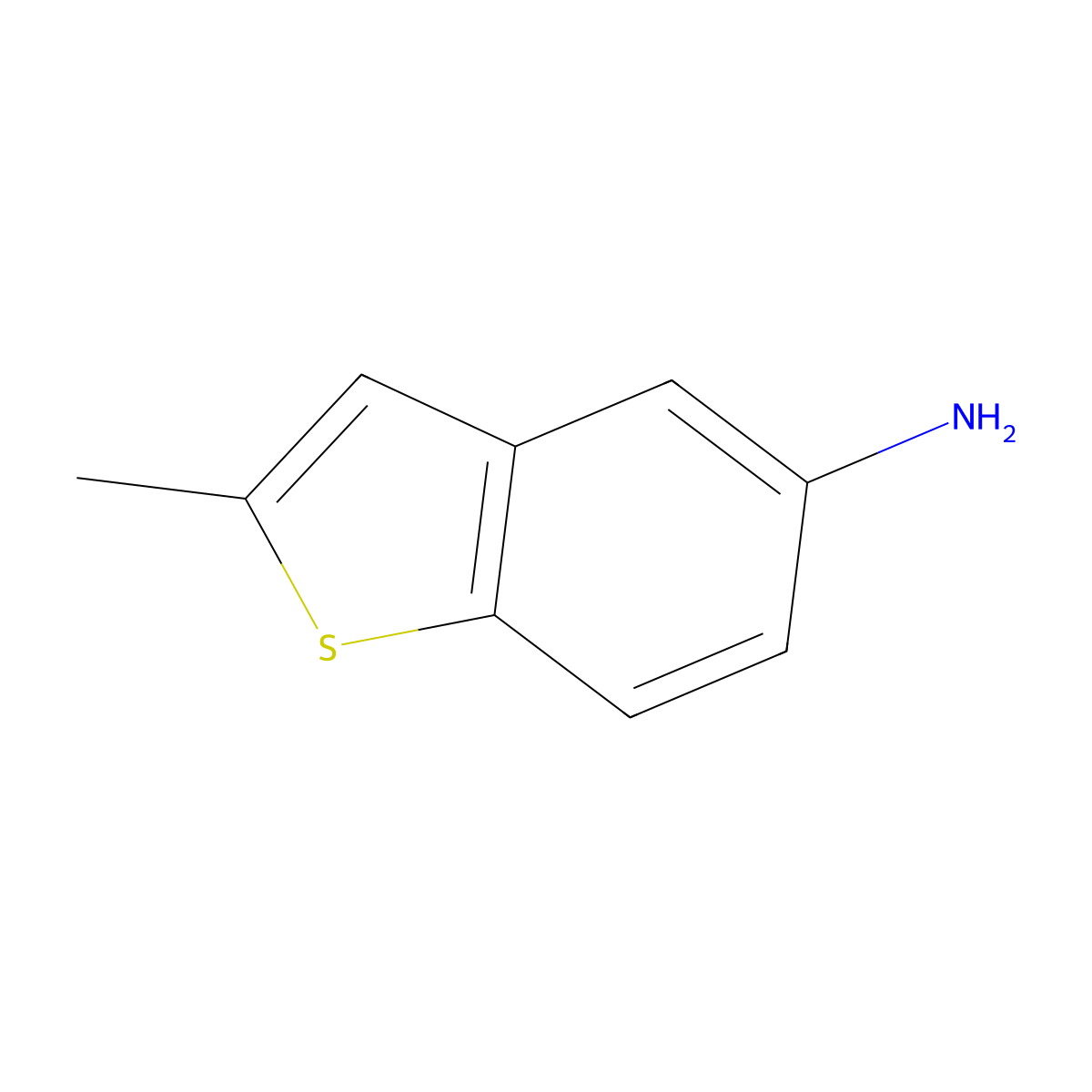 2-Methyl-1-benzothiophen-5-amine molecular structure, CAS 157589-58-7