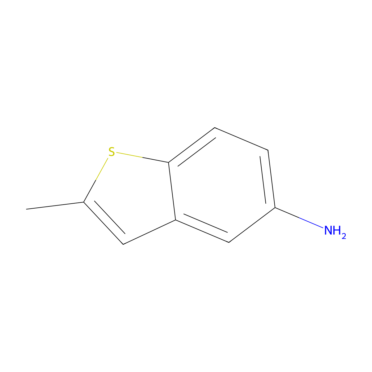 2-Methyl-1-benzothiophen-5-amine molecular structure, CAS 157589-58-7