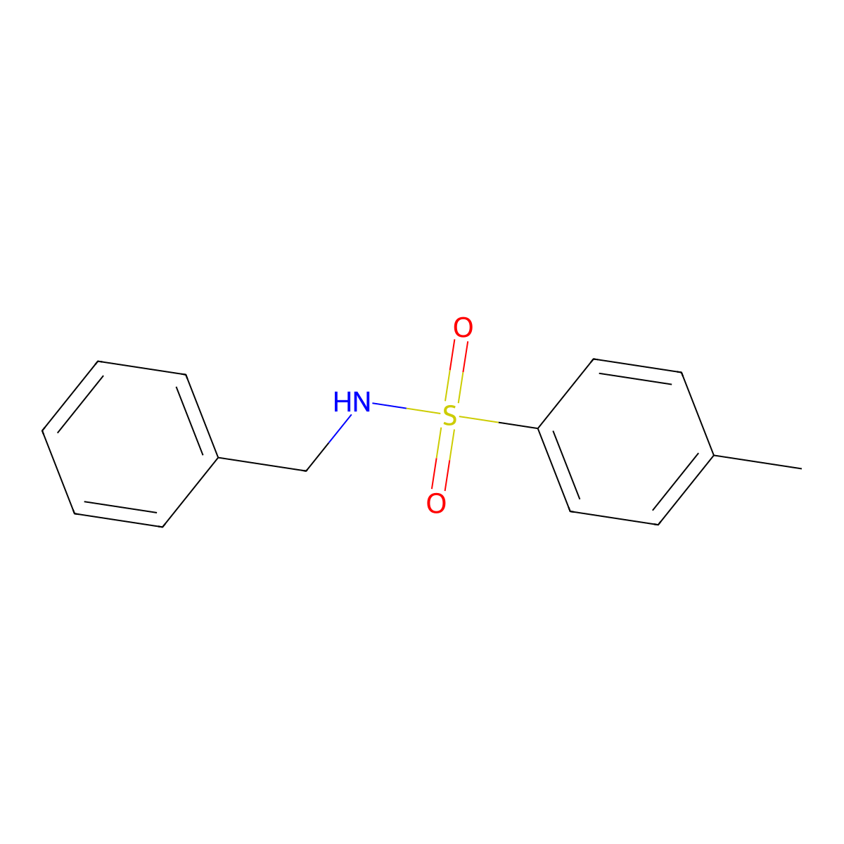 p-Toluenesulfonamide, N-benzyl- molecular structure, CAS 1576-37-0