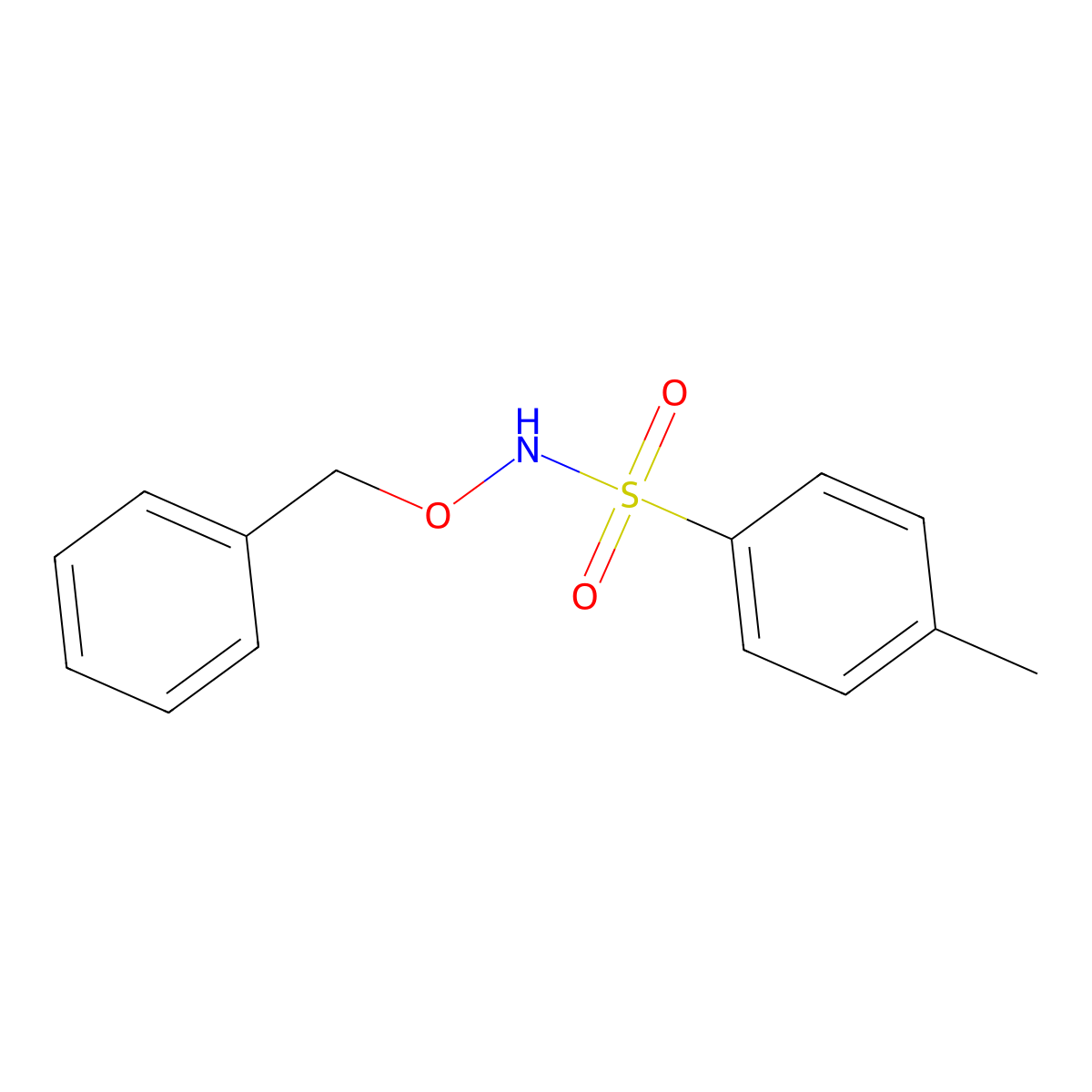 N-Benzyloxy-4-methyl-benzenesulfonamide molecular structure, CAS 1576-39-2