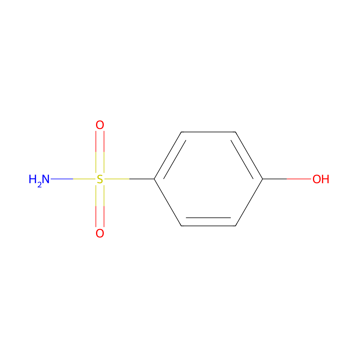 p-Hydroxybenzenesulfonamide molecular structure, CAS 1576-43-8
