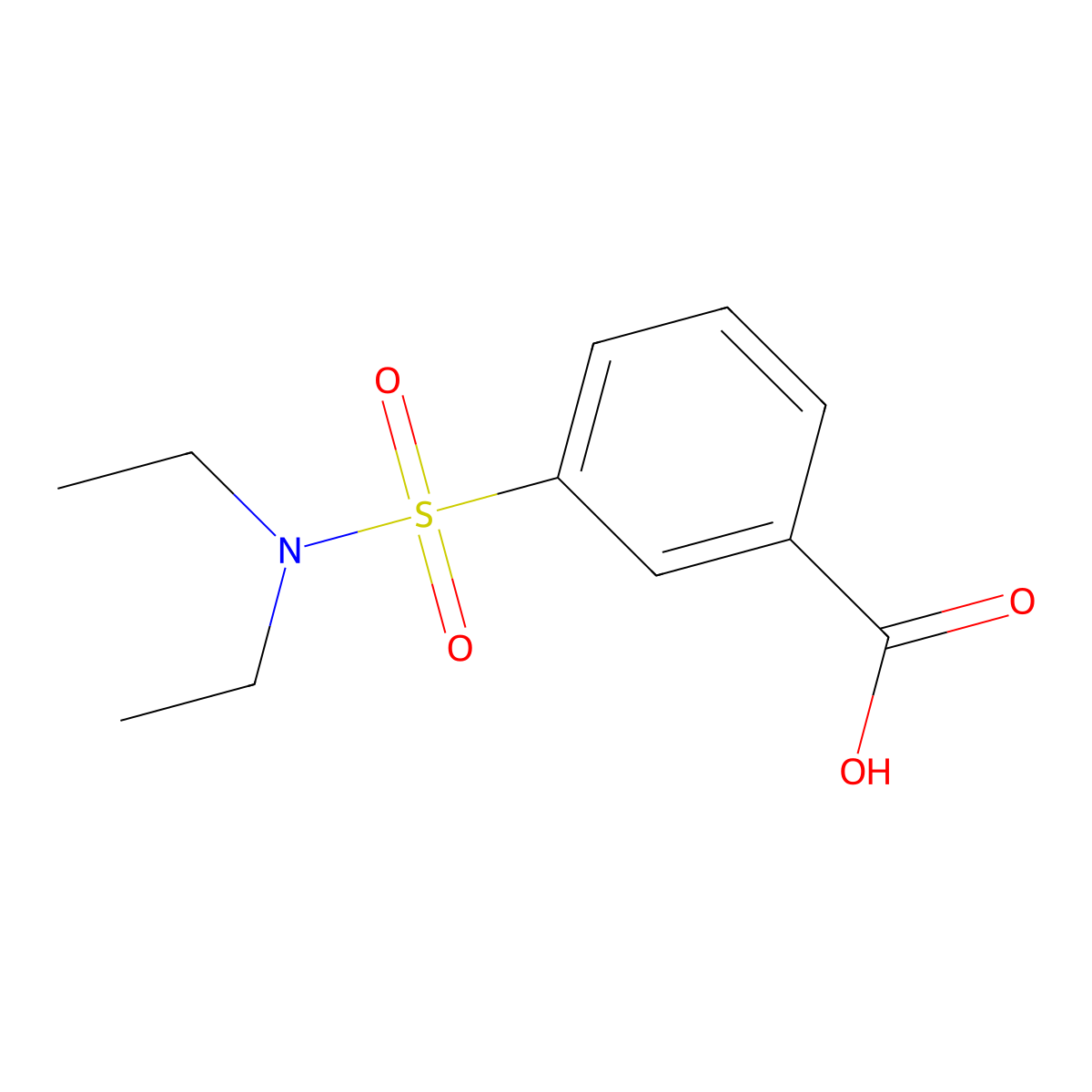 3-(Diethylsulfamoyl)benzoic acid molecular structure, CAS 1576-46-1