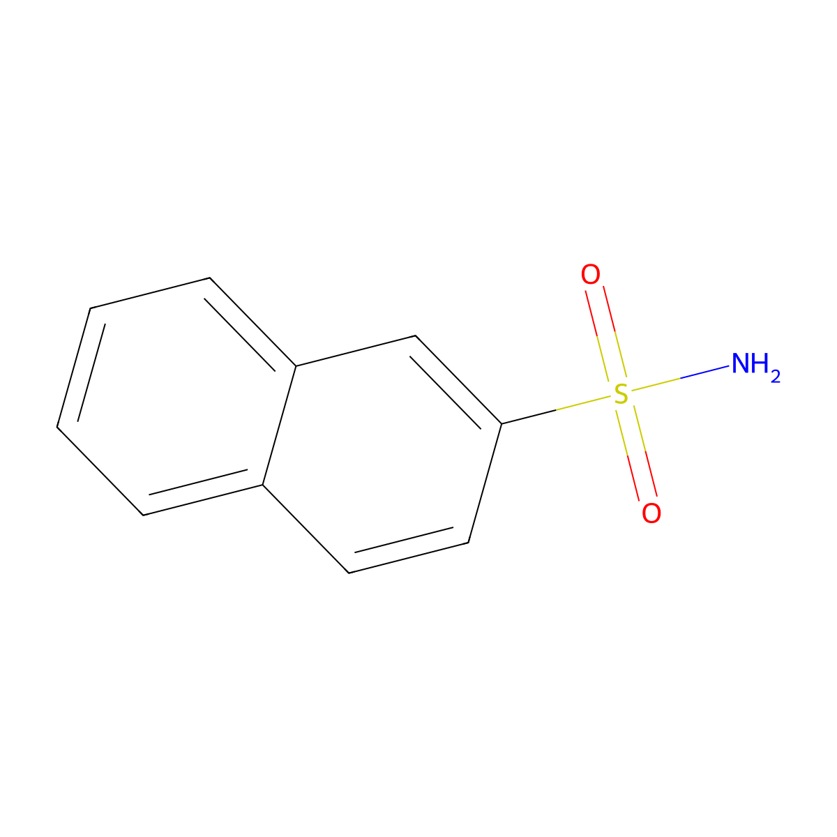 Naphthalene-2-sulfonamide molecular structure, CAS 1576-47-2