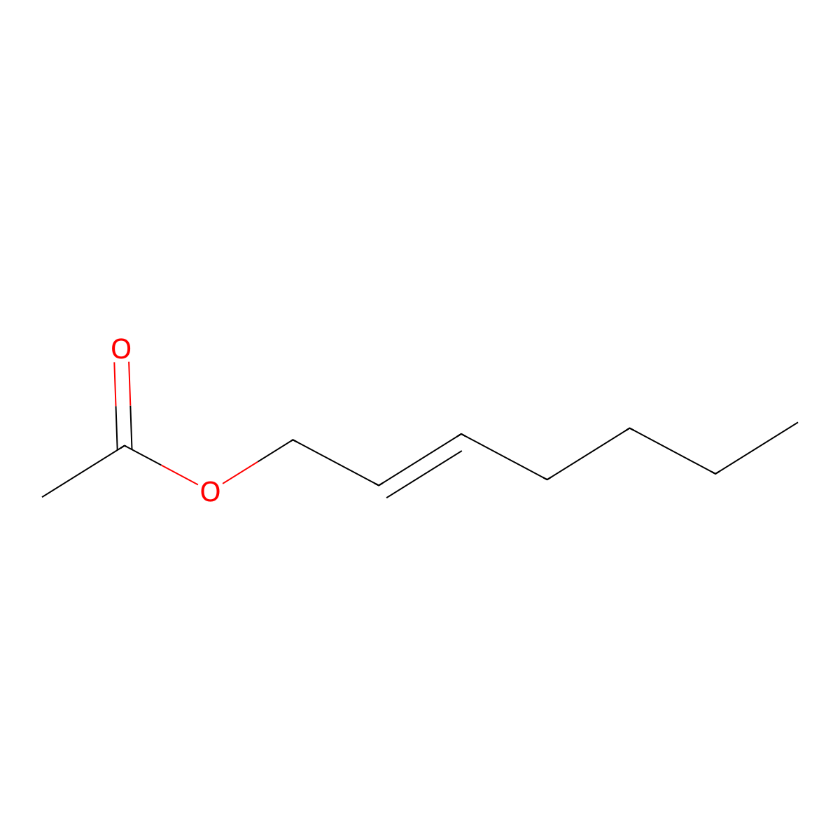 Hept-2-EN-1-YL acetate molecular structure, CAS 1576-79-0