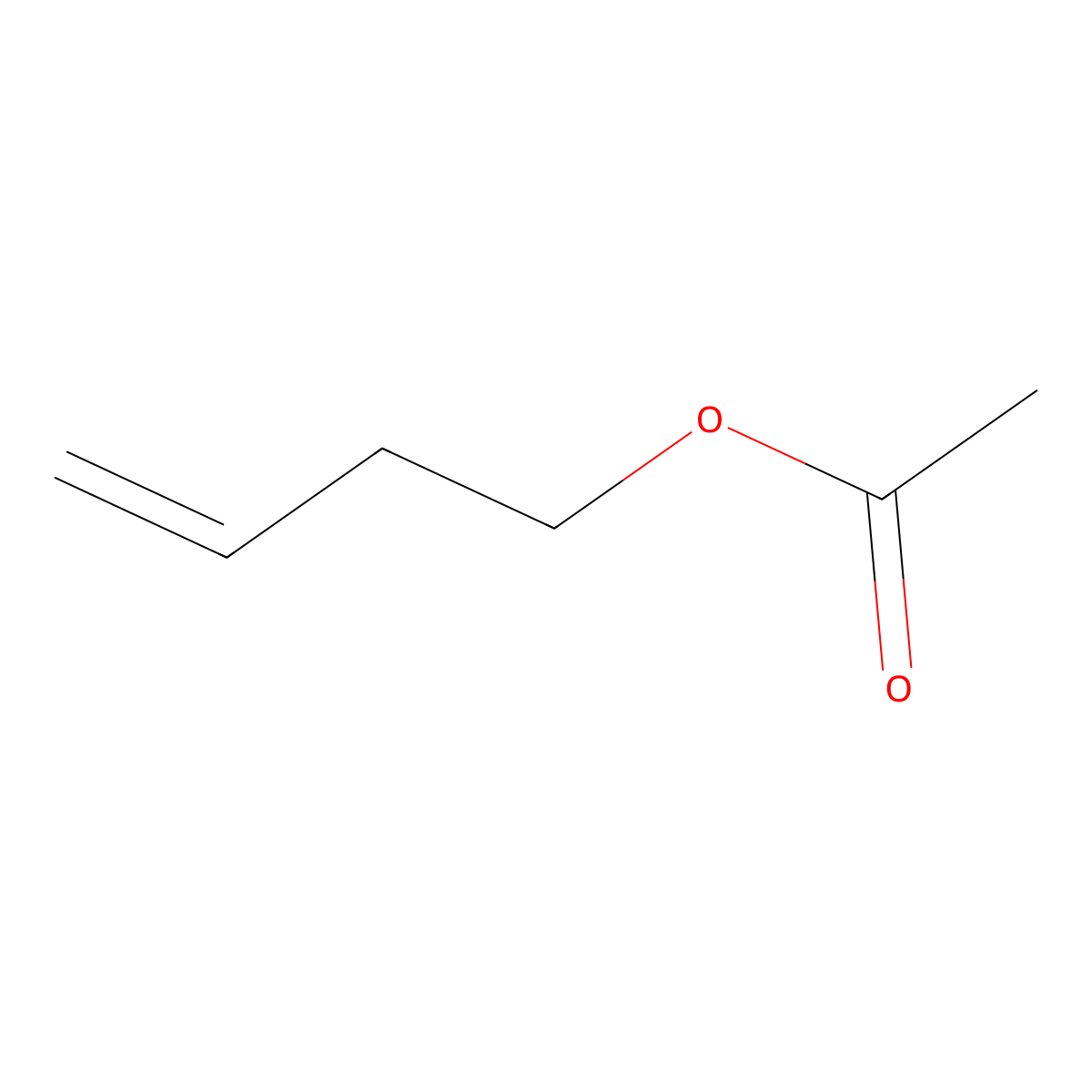 3-Buten-1-ol, 1-acetate molecular structure, CAS 1576-84-7