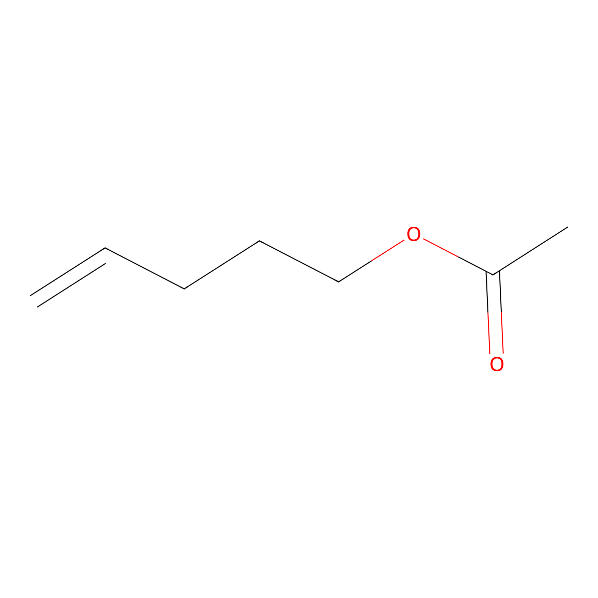 4-Pentenyl acetate molecular structure, CAS 1576-85-8