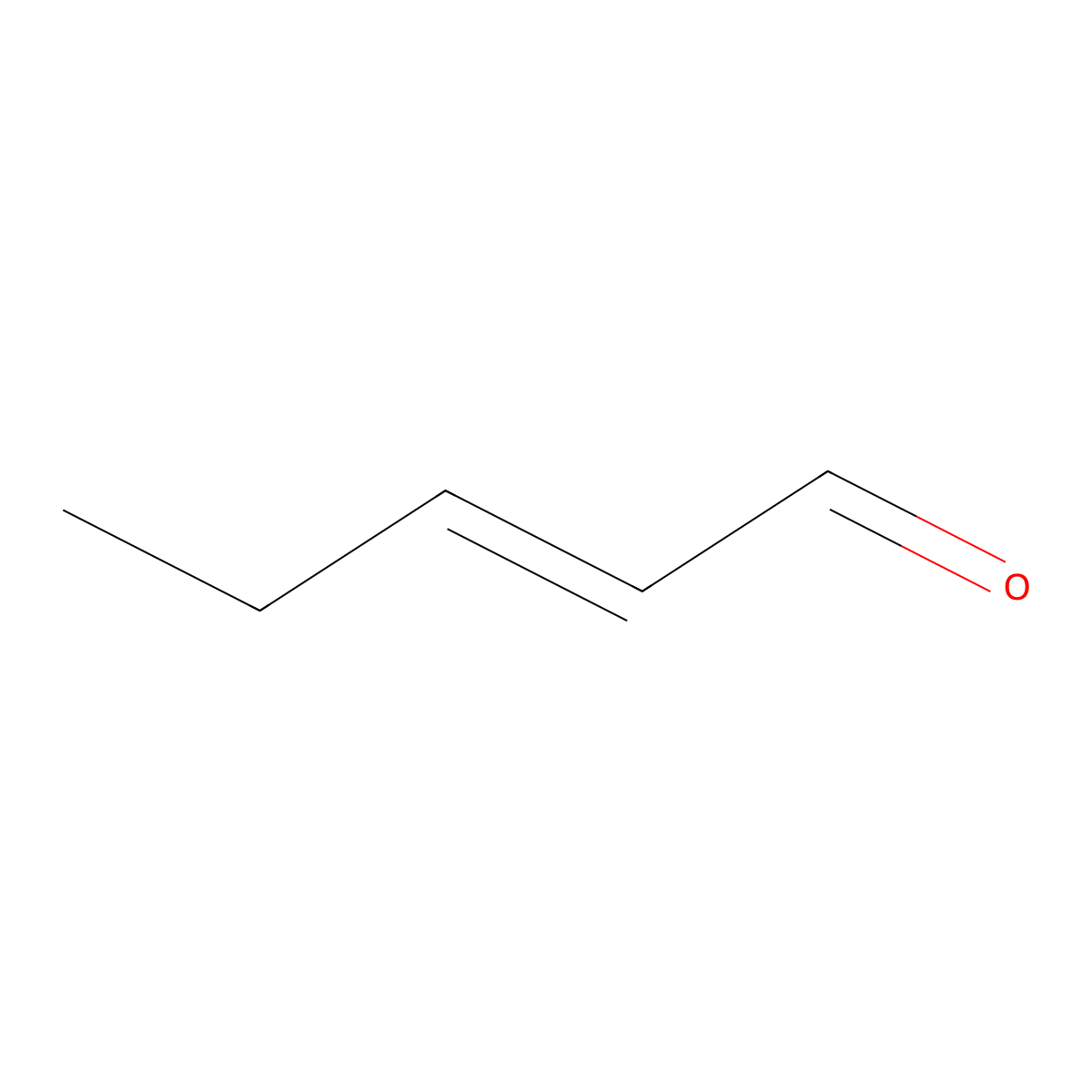 (E)-2-Pentenal molecular structure, CAS 1576-87-0
