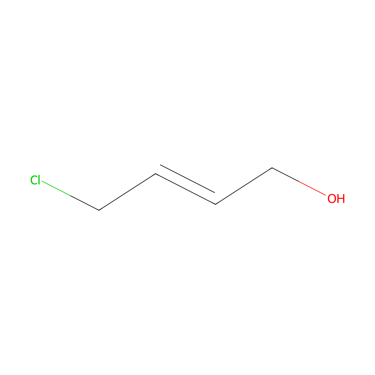 trans-4-Chloro-2-butene-1-OL molecular structure, CAS 1576-93-8