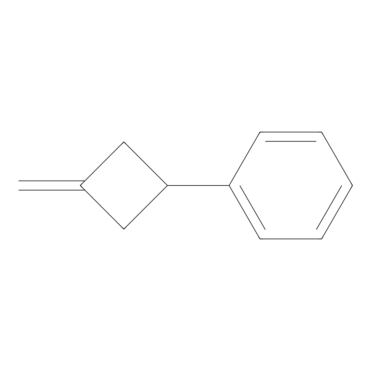 (3-Methylidenecyclobutyl)benzene molecular structure, CAS 15760-38-0
