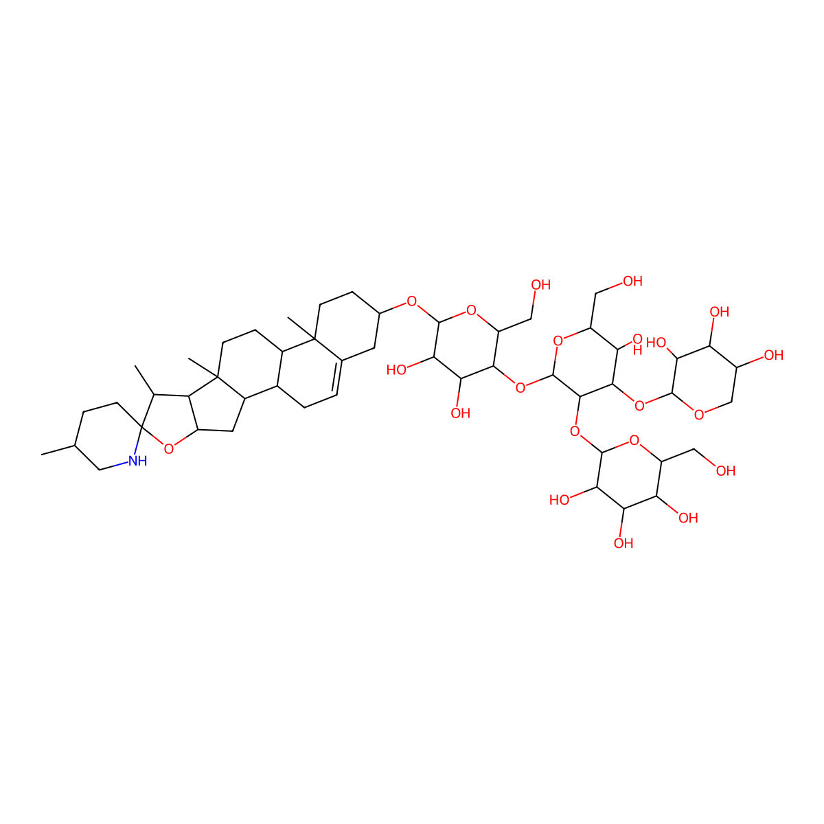 Dehydrotomatine molecular structure, CAS 157604-98-3