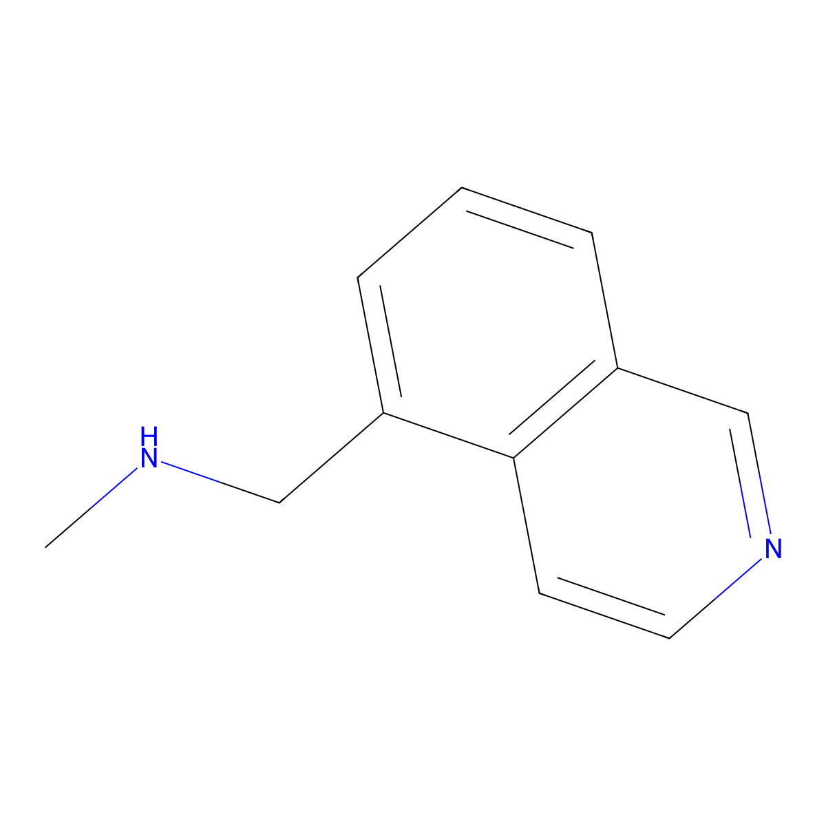 1-(isoquinolin-5-yl)-N-methylmethanamine molecular structure, CAS 157610-84-9