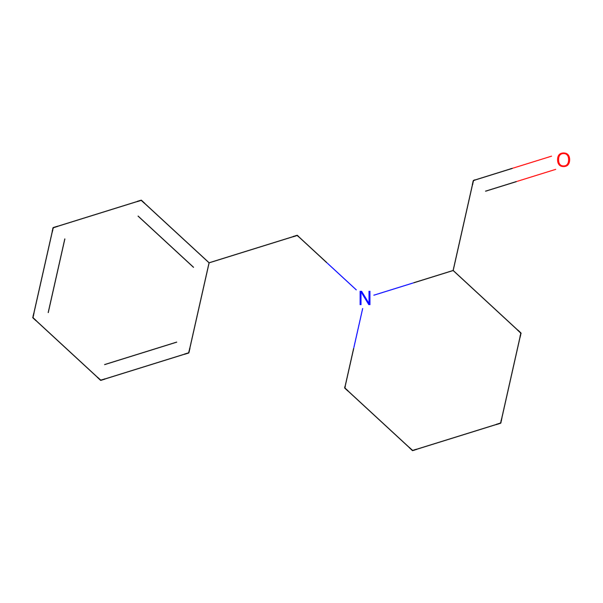 1-Benzylpiperidine-2-carbaldehyde molecular structure, CAS 157634-01-0