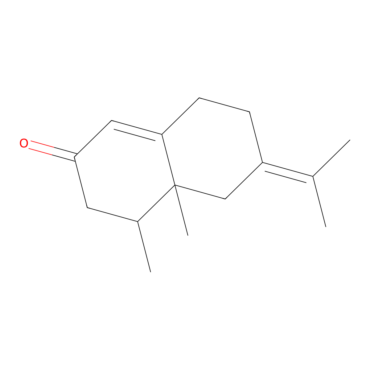 alpha-Vetivone molecular structure, CAS 15764-04-2
