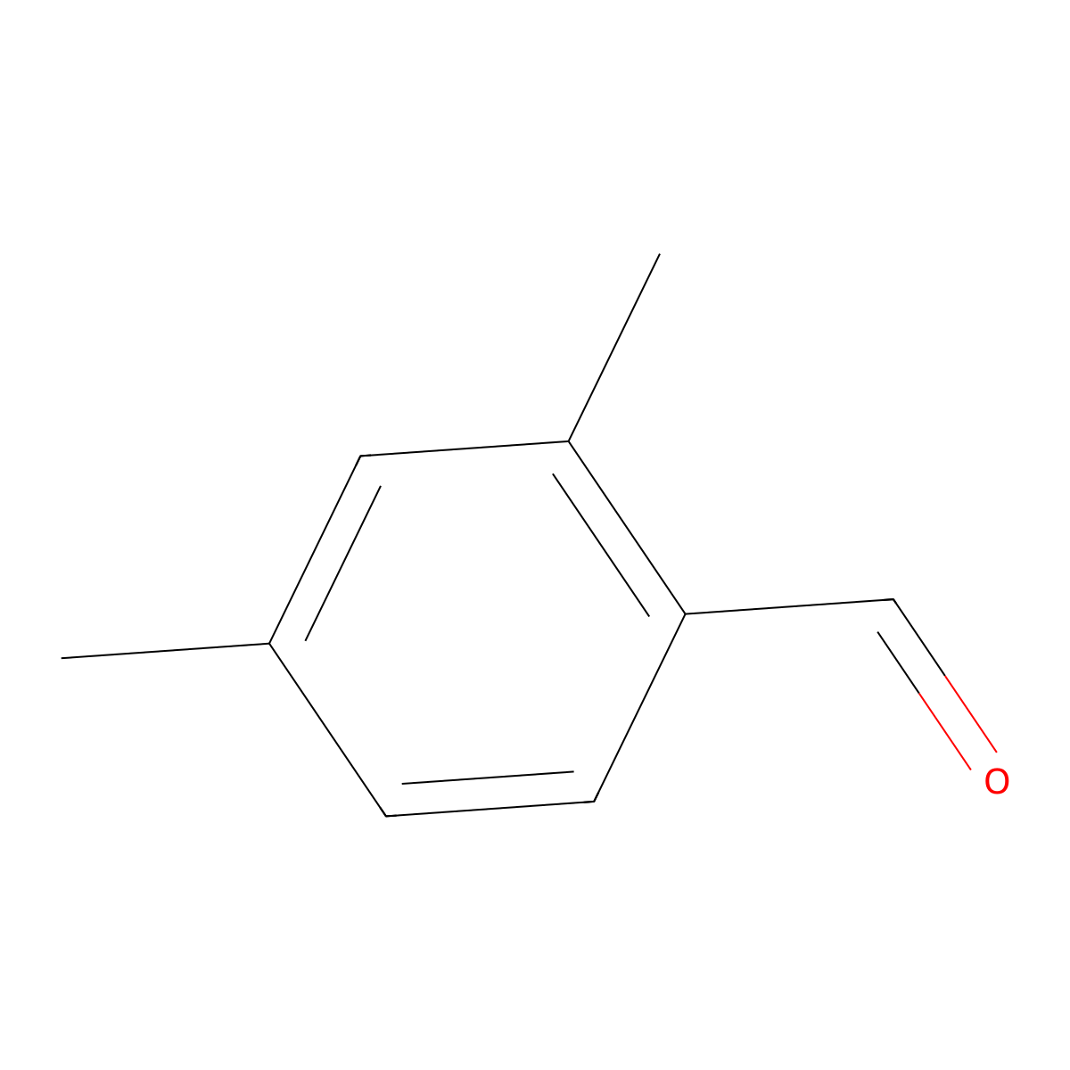 2,4-Dimethylbenzaldehyde molecular structure, CAS 15764-16-6