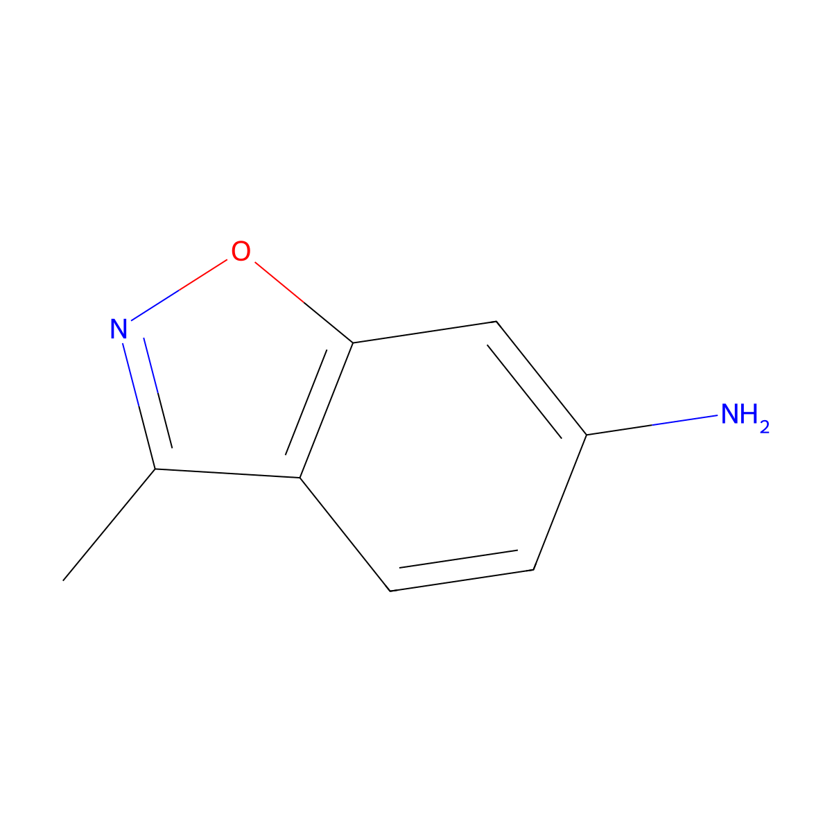 3-Methylbenzo[d]isoxazol-6-amine molecular structure, CAS 157640-14-7