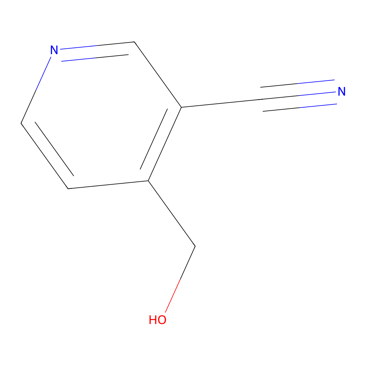 4-(Hydroxymethyl)nicotinonitrile molecular structure, CAS 157650-27-6