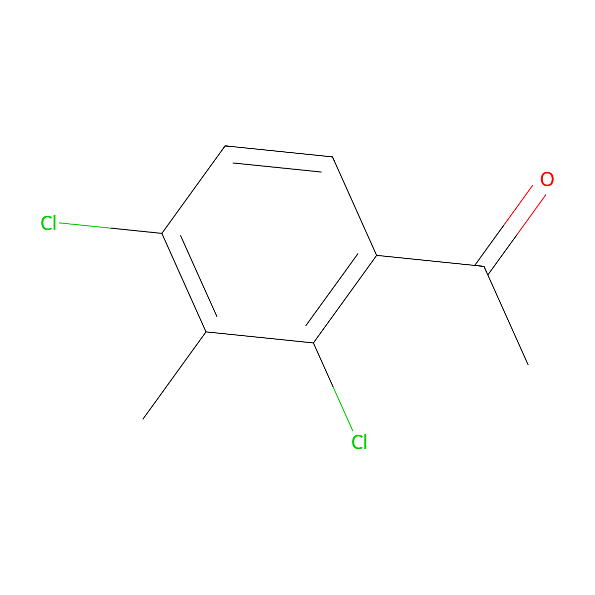 1-(2,4-Dichloro-3-methylphenyl)ethanone molecular structure, CAS 157652-32-9