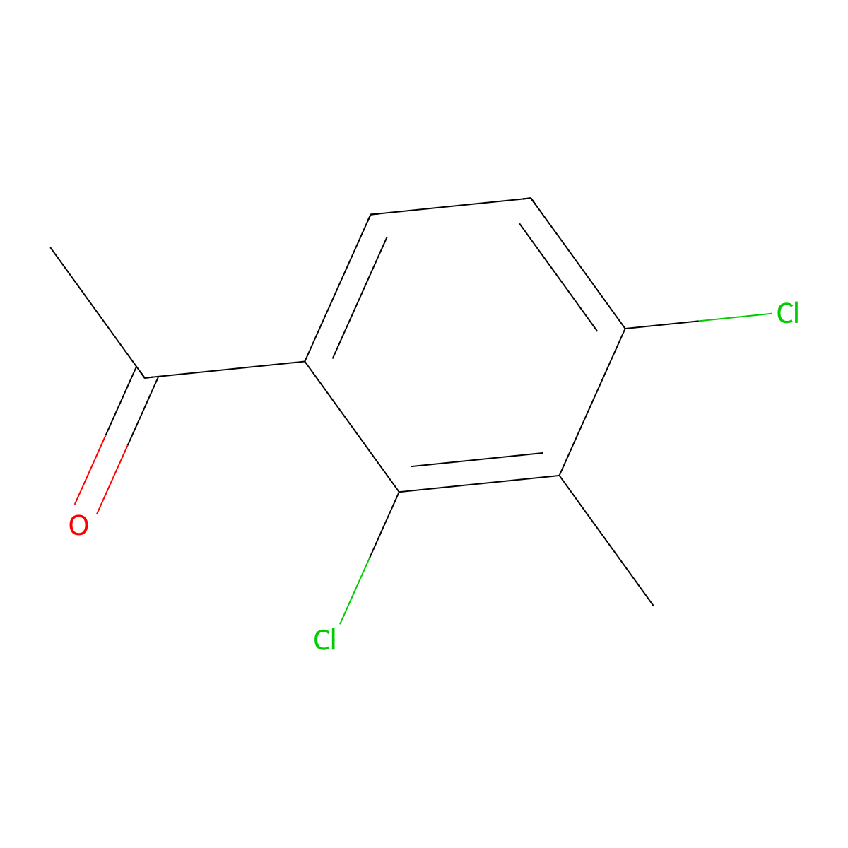 1-(2,4-Dichloro-3-methylphenyl)ethanone molecular structure, CAS 157652-32-9