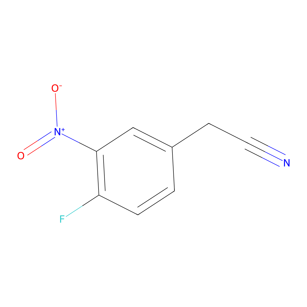 4-Fluoro-3-nitrophenylacetonitrile molecular structure, CAS 157662-77-6