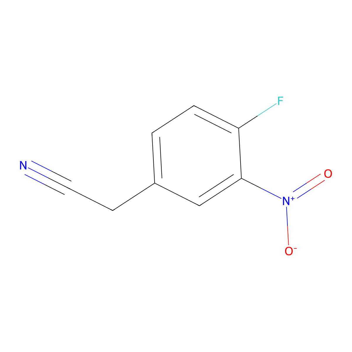 4-Fluoro-3-nitrophenylacetonitrile molecular structure, CAS 157662-77-6