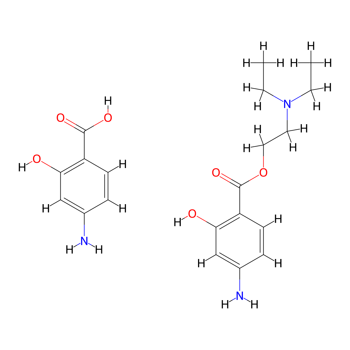 Pascaine molecular structure, CAS 15767-73-4