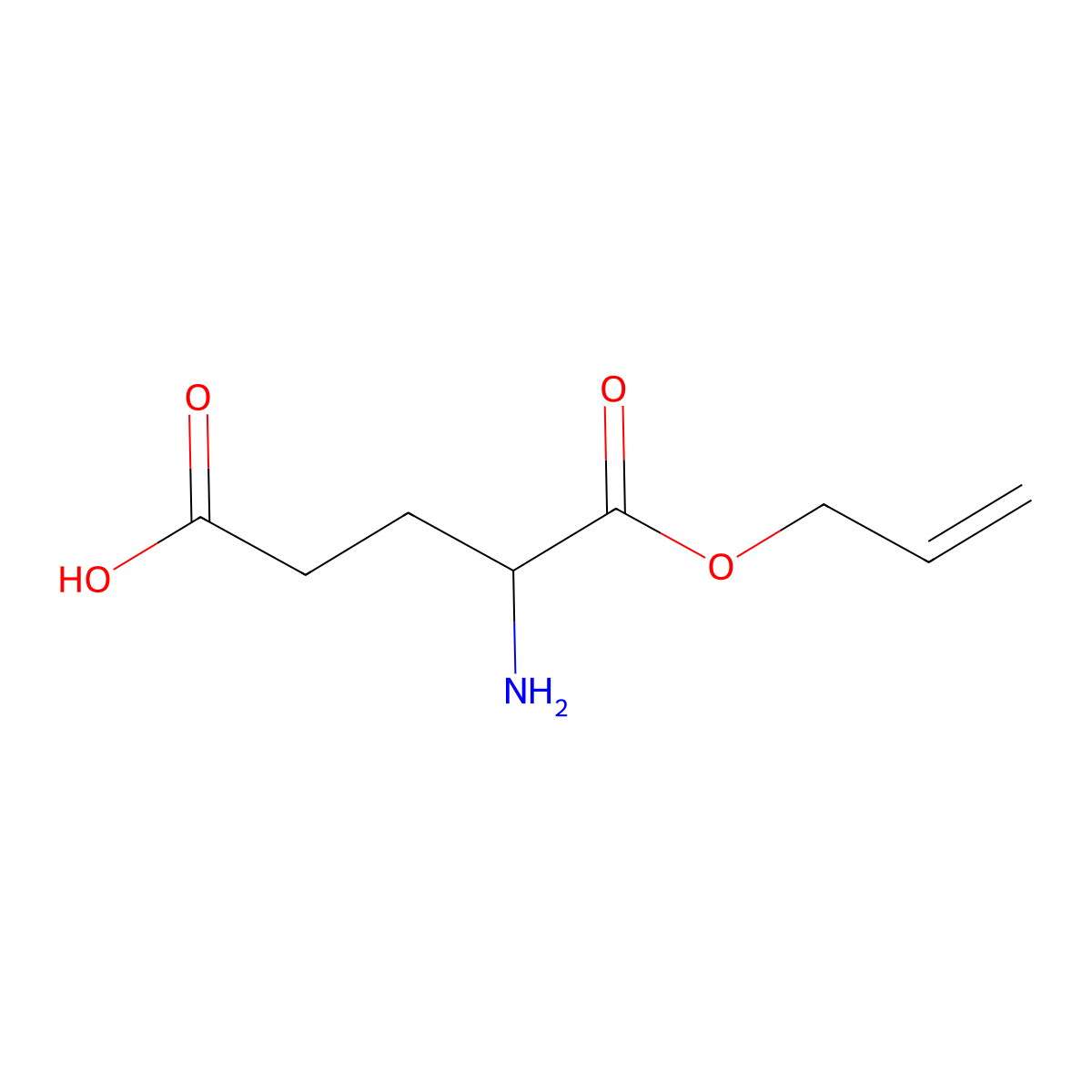 Glutamic acid allyl ester molecular structure, CAS 157694-34-3