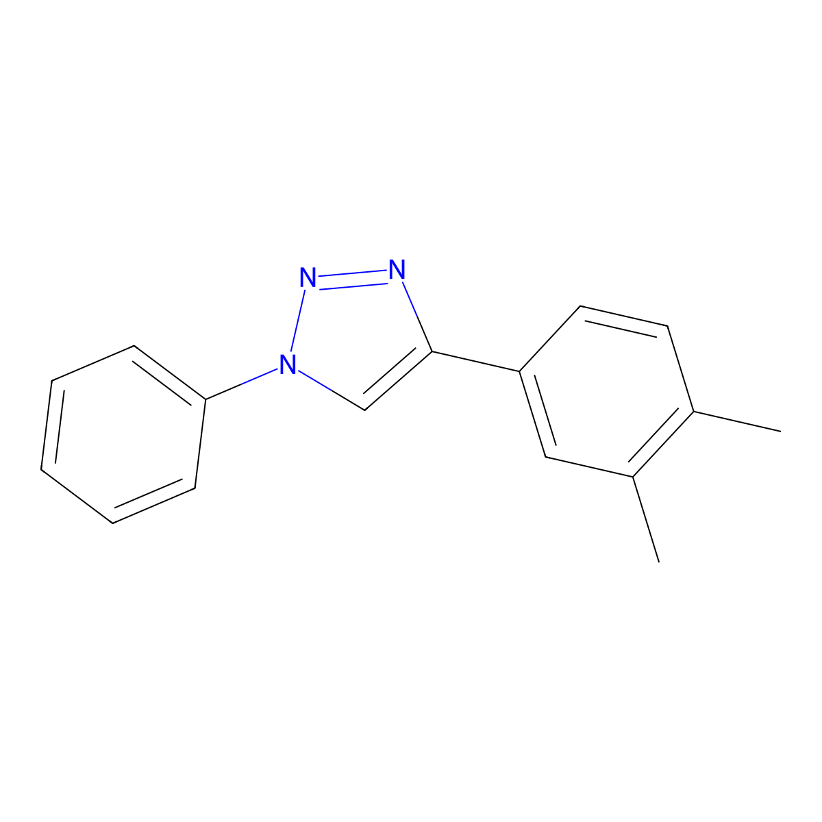 4-(3,4-Dimethylphenyl)-1-phenyl-1H-1,2,3-triazole molecular structure, CAS 1577187-73-5