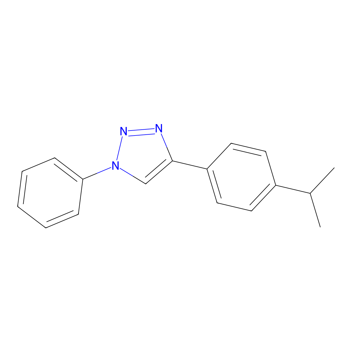 4-(4-Isopropylphenyl)-1-phenyl-1H-1,2,3-triazole molecular structure, CAS 1577187-82-6