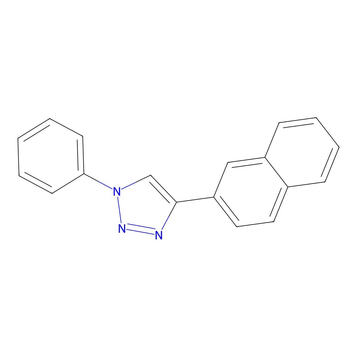 4-(Naphthalen-2-yl)-1-phenyl-1H-1,2,3-triazole molecular structure, CAS 1577187-86-0